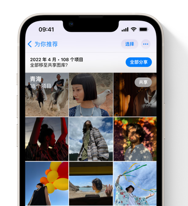 通许苹果维修网点分享在 iPhone 上使用共享图库 