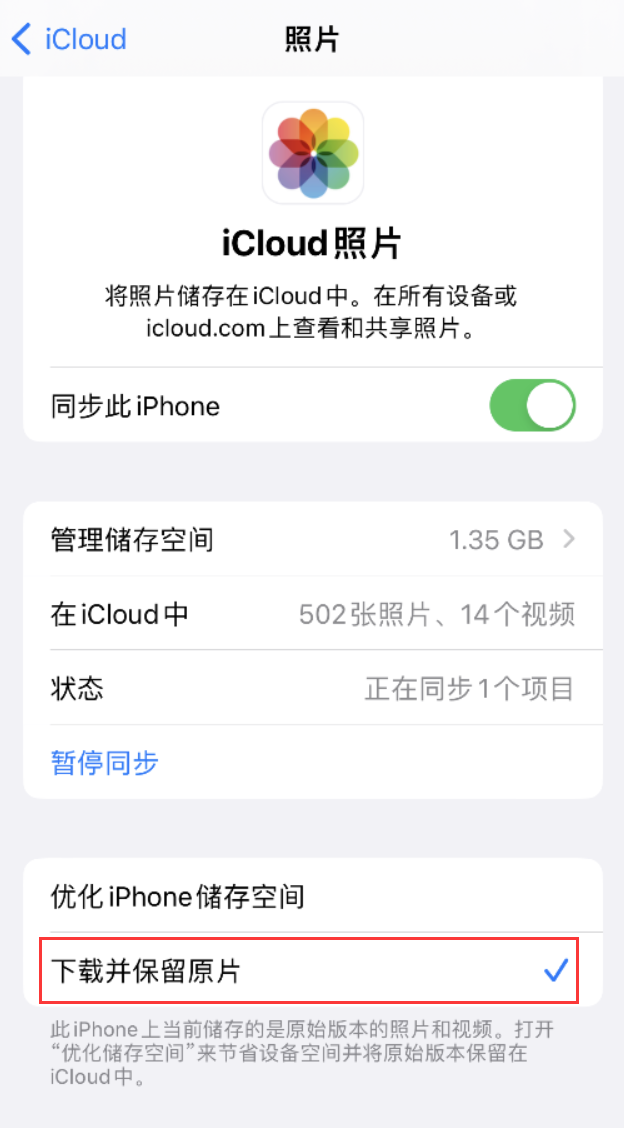 通许苹果手机维修分享iPhone 无法加载高质量照片怎么办 