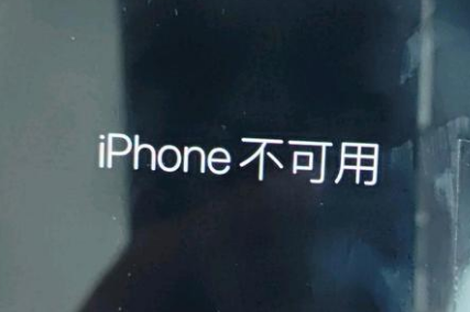 通许苹果服务网点分享锁屏界面显示“iPhone 不可用”如何解决 