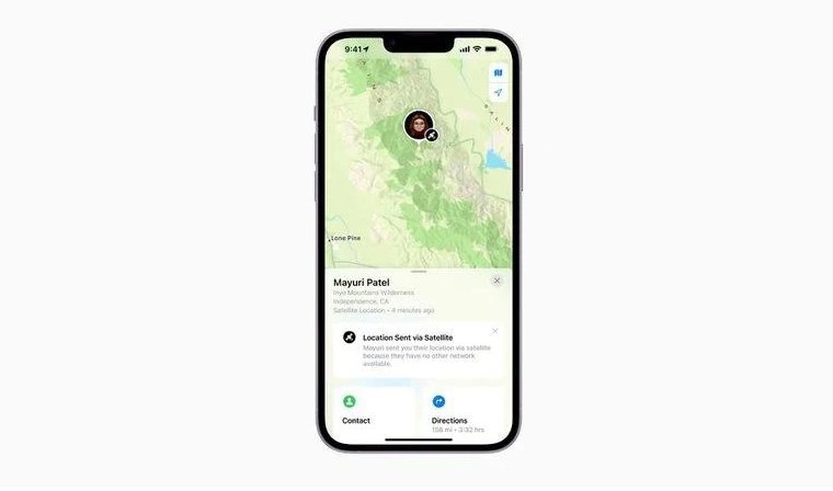 通许苹果14维修分享iPhone14系列中 FindMy功能通过卫星分享位置方法教程 