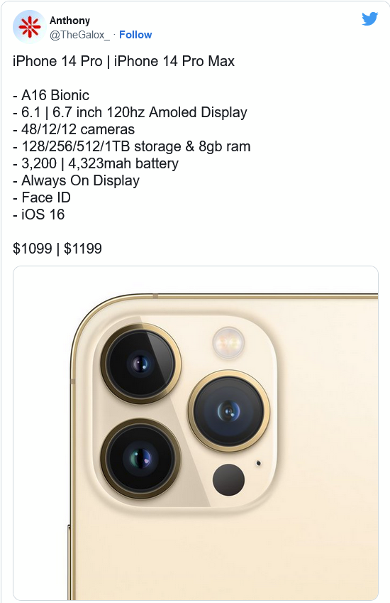 通许苹果14维修分享iPhone 14全系涨价 