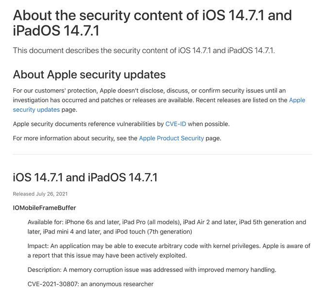 通许苹果手机维修分享iOS 14.7.1 正式版更新内容及升级方法 